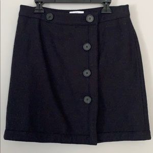 Women’s Black Wool Blend Skirt Ann Taylor Size 0